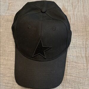 Golden Goose Black Star-Embellished Cap